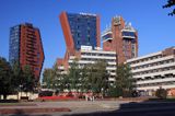 nowoczesne budynki 'K i D' K centrum i plac Atgimimo Kłajpeda, Litwa K and D 'K center' buildings, Atgimimo square, Klajpeda, Lithuania