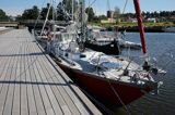 Przystań Kristinehamn na jeziorze Vanern, Wener, Szwecja