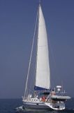 jacht typu Ovnie, s/y Liberte w cieśninie The Swinge, Atlantyk