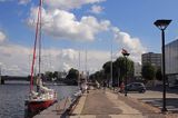 nabrzeże dla jachtów w porcie Liepaja, Łotwa Liepaja harbour, Latvia