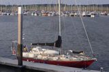 s/y Safran, Trismus 37, w porcie jachtowym na wyspie Spiekeroog, Wyspy Fryzyjskie, Niemcy