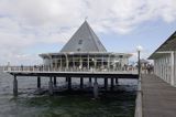 molo i restauracja Nauticus w Heringsdorf na wyspie Uznam, Niemcy