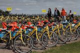 Wypożyczalnia rowerów na wyspie Ven, Hven, Sund, Szwecja